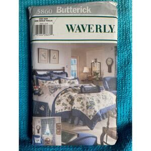 Butterick 5860 Waverly bedroom bedcovers pattern